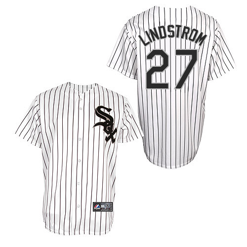 Matt Lindstrom #27 Youth Baseball Jersey-Chicago White Sox Authentic Home White Cool Base MLB Jersey